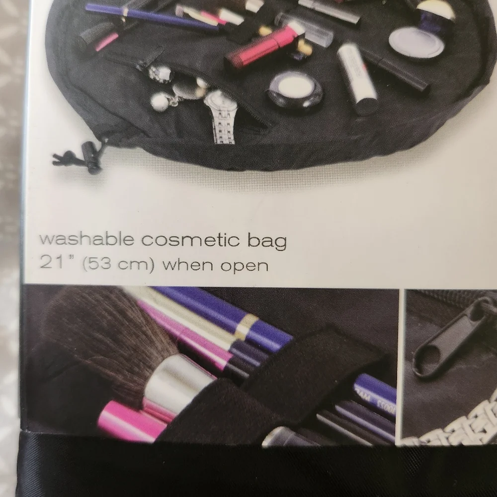 Lay N Go Cosmo Plus Black Ladybug Cosmetic Bag Caddy